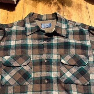 Pendleton wool flannel shirt Large USA Vintage